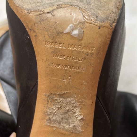 Excellent condition Isabel Marant wrinkle-effect Lakfee boots in supple leather - Picture 7 of 8